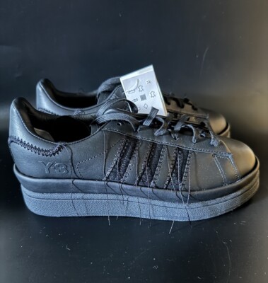 adidas Mens 6/Women s 7 Y-3 HICHO SPORT STYLE Casual Sneaker Triple Black IE7265
