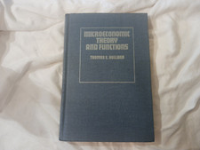 Microeconomic theory and functions by Thomas E. Holland in hardcover #S7