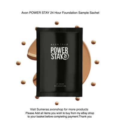 Avon True Power Stay 24-Stunden Foundation PROBENBEUTEL LSF10 Menge & Schatten auswählen