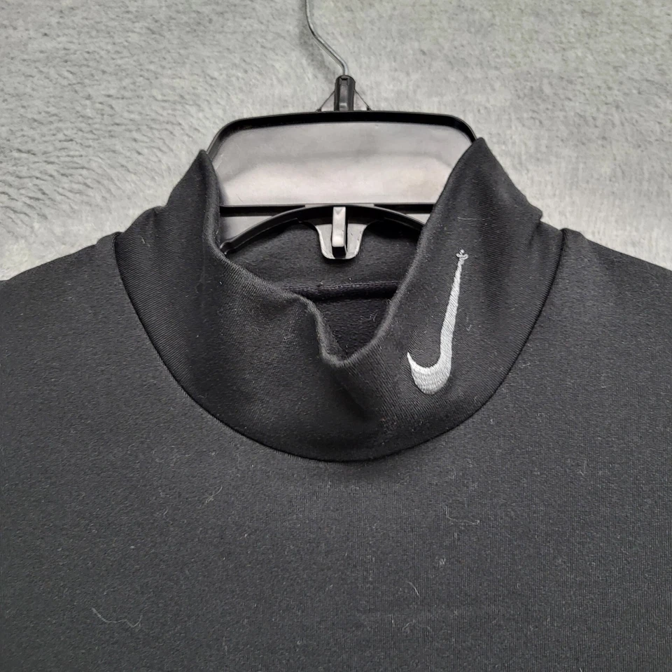 Nike Pro Combat Hombres Ropa Activa Camisa Mediana Negra Compresión Ajustada LEER Foto 3 de 4