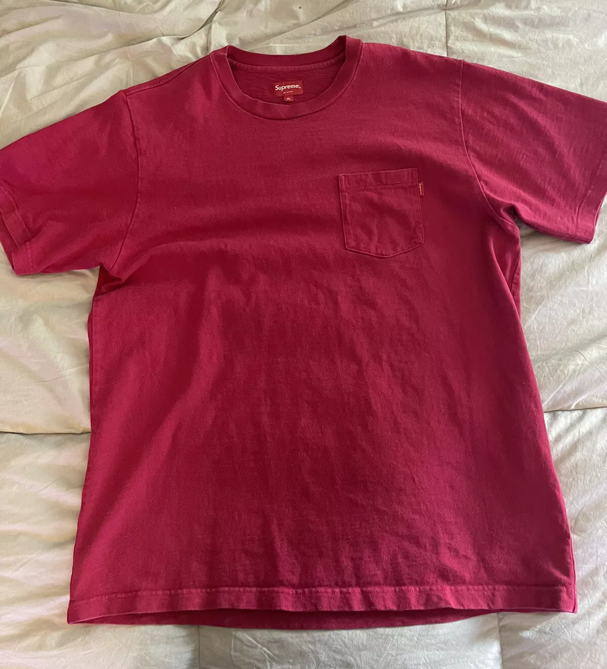 T shirt XL Supreme   coton lourd   petite boîte logo