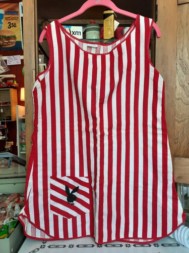 Vintage Playboy Red \u0026 White Striped 