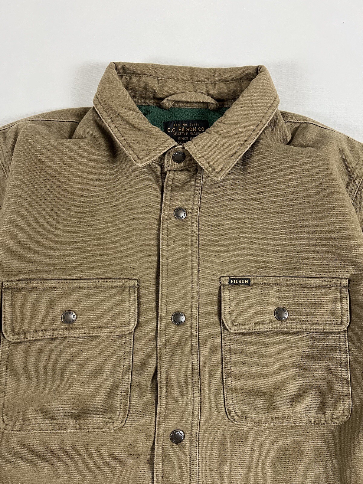 FILSON FLEECE LINED JAC-SHIRT KANGAROO M NWT SOLD OUT image 3