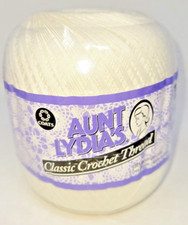 1000 yds Aunt Lydia's Classic Crochet Thread - 100% Cotton - WHITE!