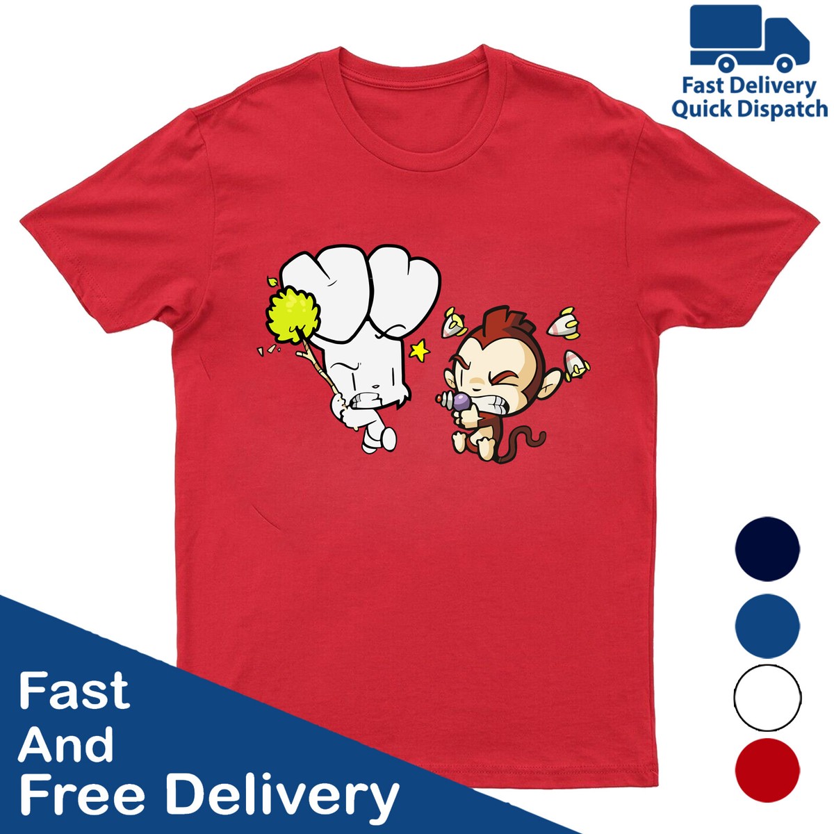 Bunny Vs Monkey Kids T-Shirt Book Story Funny Cartoon Book Day Children Tee  Xmas