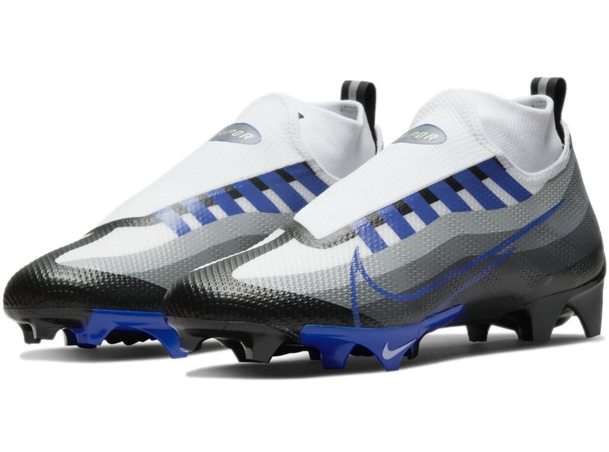 Nike Vapor Edge Pro 360 White Royal Blue Football Shoe DQ3670-041 Mens Size 8 Nike Vapor Edge Pro 360 White Royal Blue Football Cleats  main image 3