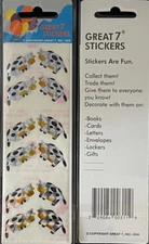 12 Packages of Prismatic Cow Stickers, "Great 7" Sticker Designs, PPZ0701
