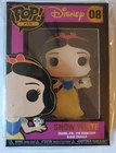 Funko Pop! Large Enamel Pin: Snow White Disney Princess 3.75" Pop #08 Sealed NIB
