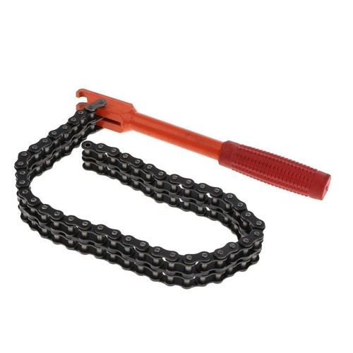 10" Adjustable Car Engine Oil Filter Chain Grip Wrench Spanner Remover