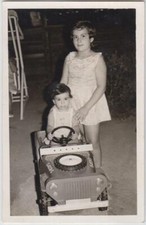 GREEK MILITARY JEEP PEDAL CAR TOY KIDS PHOTO GREECE 1960's