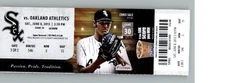 Oakland Athletics vs Chicago White Sox 6/8/2013 Full Ticket - Chris Sale .