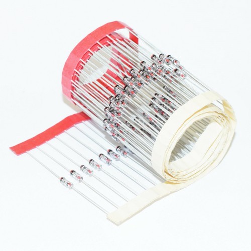 AA135 LOT OF 2 GERMANIUM AXIAL GLASS DIODES 150mA 30V - Picture 2 of 2