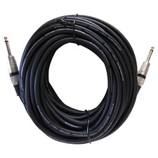 50ft Instrument Guitar Audio Speaker Cable 6.35mm 1/4" to 1/4" Mono Male Cord