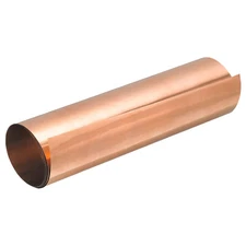 Copper Sheet Roll, Metal Foil Plate 1000mm x 200mm x 0.15mm