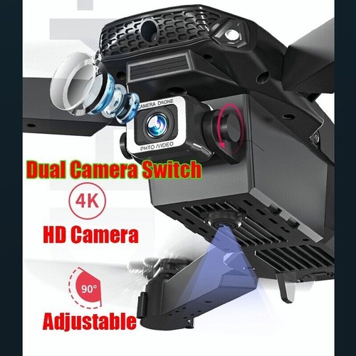 2.4G RC Drone X Pro WiFi FPV 4K HD Dual Camera Selfie Quadcopter 2 Batteries - Bild 9 von 16