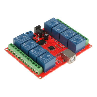 12V 8 Kanal USB Relaismodul USB Steuerschalter PC intelligenter Controller