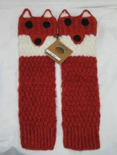 Andes Gifts FOX Hand Crafted Leg Warmers Kids / Arm Warmers for Adults! NWT!!!