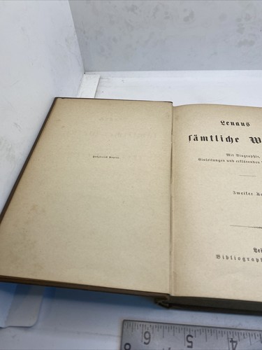 Nikolaus Lenaus sämtliche Werke in German Old Book 30A-956V - Picture 4 of 8