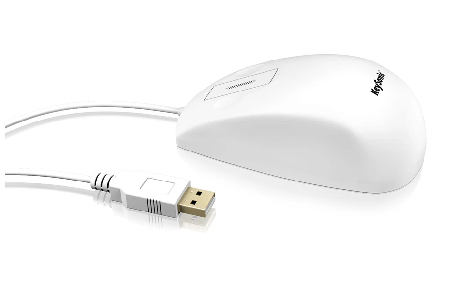 Keysonic KSM-5030M-w Wasserdichte Maus Silikon Weiß 60193 B-Ware