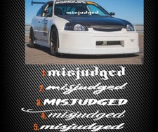 Misjudged Windshield Decal Sticker Diesel Jdm Kdm Car Truck Boost Euro Misjudged Windshield Decal Sticker Diesel Jdm Kdm Car Truck Boost Euro