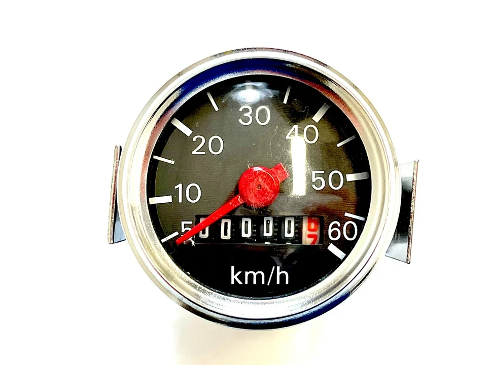 Tacho schwarz Hercules Mofa Prima M 2 3 4 5 und Optima Moped Tachometer 60km/h - Bild 3 von 4