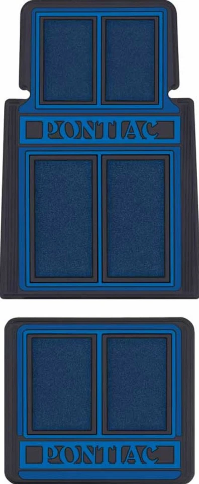 Juego de alfombrillas OER 4 piezas azul/negro Pontiac GTO Firebird Grand Prix Catalina Foto 2 de 4