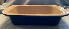 LE CREUSET RECTANGULAR DEEP BAKER 9" X 12" X 2 1/2" DARK BLUE UNUSED