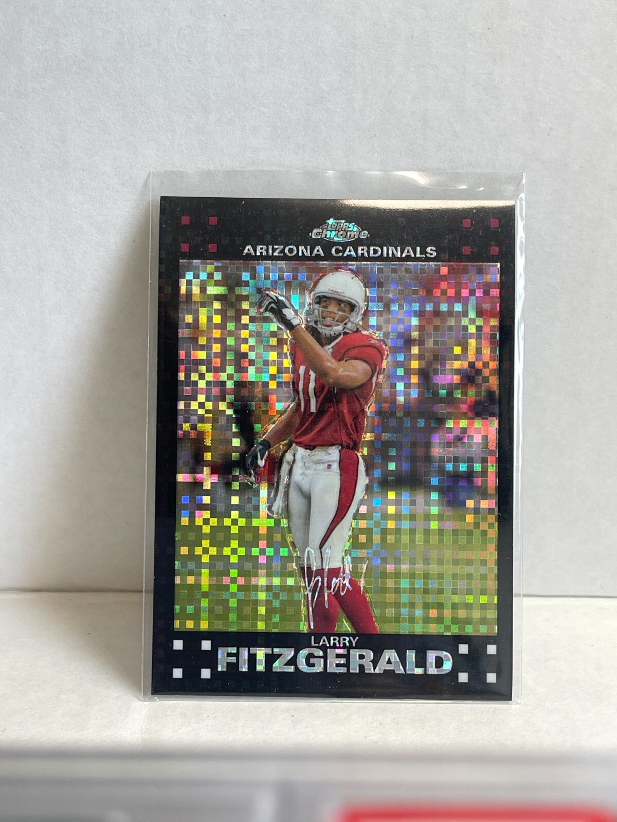2007 TOPPS CHROME LARRY FITZGERALD XFRACTOR ~ #TC20