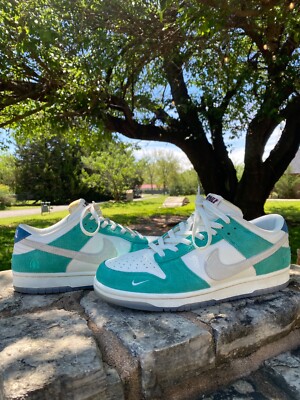 Nike Dunk Low x Kasina Road Sign Neptune Green Men Sz 10 CZ6501-101 Busan Seoul