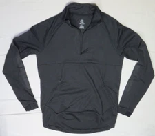 CHAMPION C9 MENS JACKET EBONY BLACK MEDIUM 1/4 ZIP PONTE SEMI-FITTED JOGGER NWT