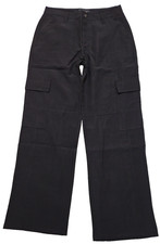 SANCTUARY THE EASY HIGH RISE BLACK WIDE LEG CARGO PANTS US 29
