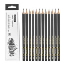 4H Sketch Pencils for Drawing, 12Pcs Professional Art Drawing Pencils, Lake Blue