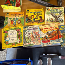 Vintage Disneyland Records Walt Disney Read-Along Storytelling Vinyl (8 titles)