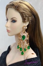 Earrings For Fashion Royalty Integrity Poppy Parker NuFace Dolls Crystal Jewelry