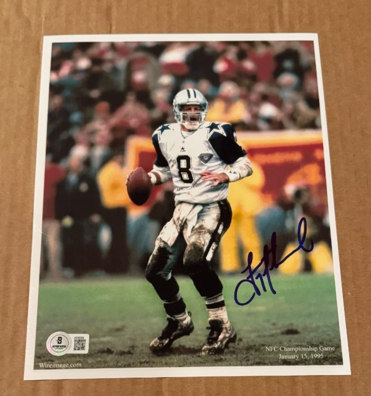 Troy Aikman Dallas Cowboys NFL Original Autographed Photos for