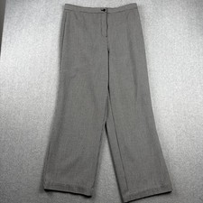 Pantalones Focus 2000 Mujer 14 Negro Blanco Pata de Gallo Pierna Ancha Carrera Elastizados Oficina