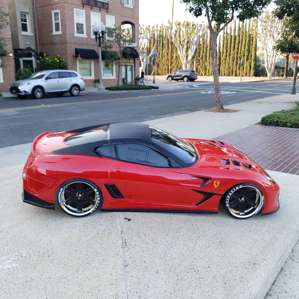200mm 1/10 Custom Paint FERRARI F599 4Tec2 drift HPI DC10 YD2 MST TT02 Body Only - Image 3 of 4