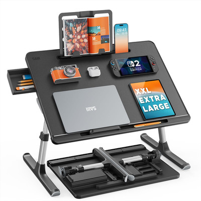 Laptop Bed Tray Desk Saiji X-Large Adjustable Laptop Table Foldable Laptop Desk