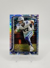 Jake Ferguson 2025 Topps Chrome Football Pulsar Refractor #75 Dallas Cowboys