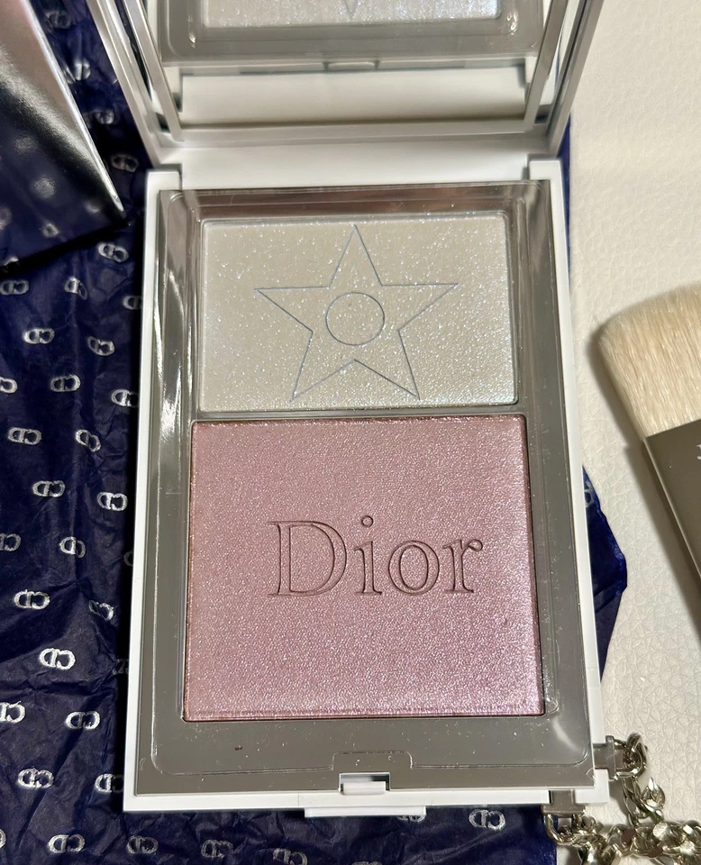 Dior Glam Face & Eyes Highlighting Powder # 001 IRIDESCENT SATIN Limited Edition - Image 2 of 4
