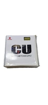 New Coolmax CU-600B 600W ATX 12V v2.2 Power Supply, Modular, 20+4 Pin, 1 Fan