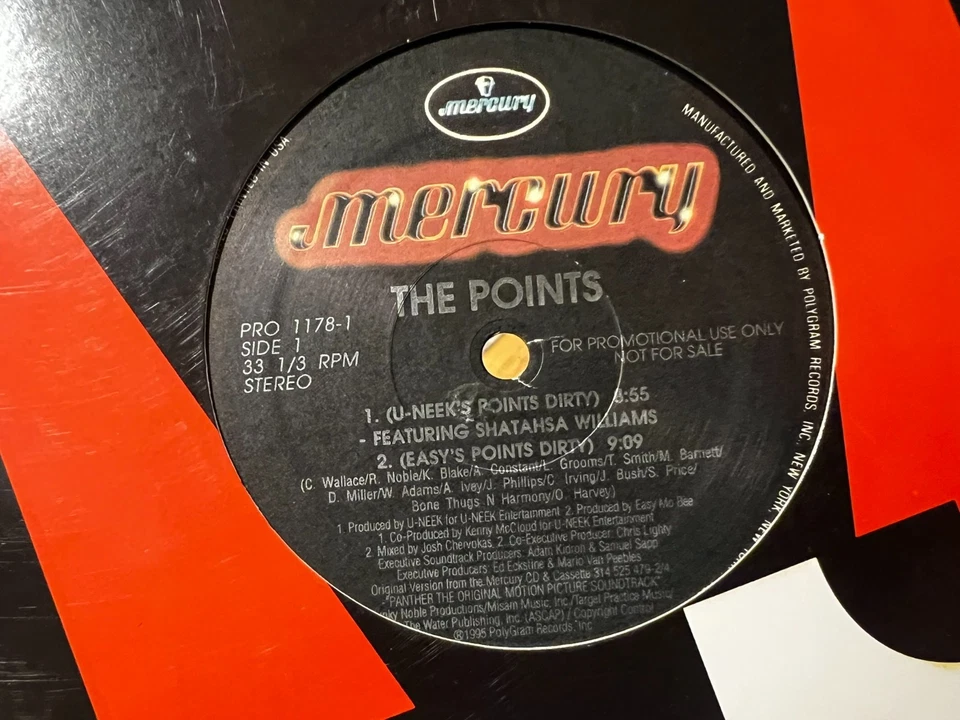 Various – The Points Vinyl 12" 1995 Bone Thugs-N-Harmony Notorious B.I.G. Redman - Image 3 of 4