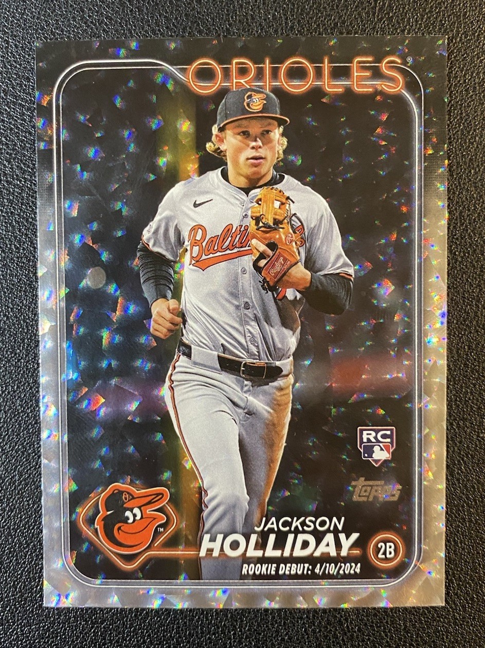 2024 Topps Update Series - Rookie Debut JACKSON HOLLIDAY #US97 Silver Crackle RC