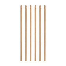 Wooden Bamboo Crochet Hook 4.0mm US Size G Size 6 Fine Knitting Needles 6Pcs