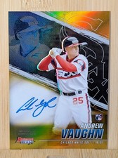 Andrew Vaughn RC AUTO /50 -2021 Bowman's Best Gold Refractor Rookie Brewers