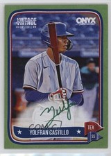 2024 Onyx Vintage Extended Green Bordered 4/50 Yolfran Castillo Auto 0j81