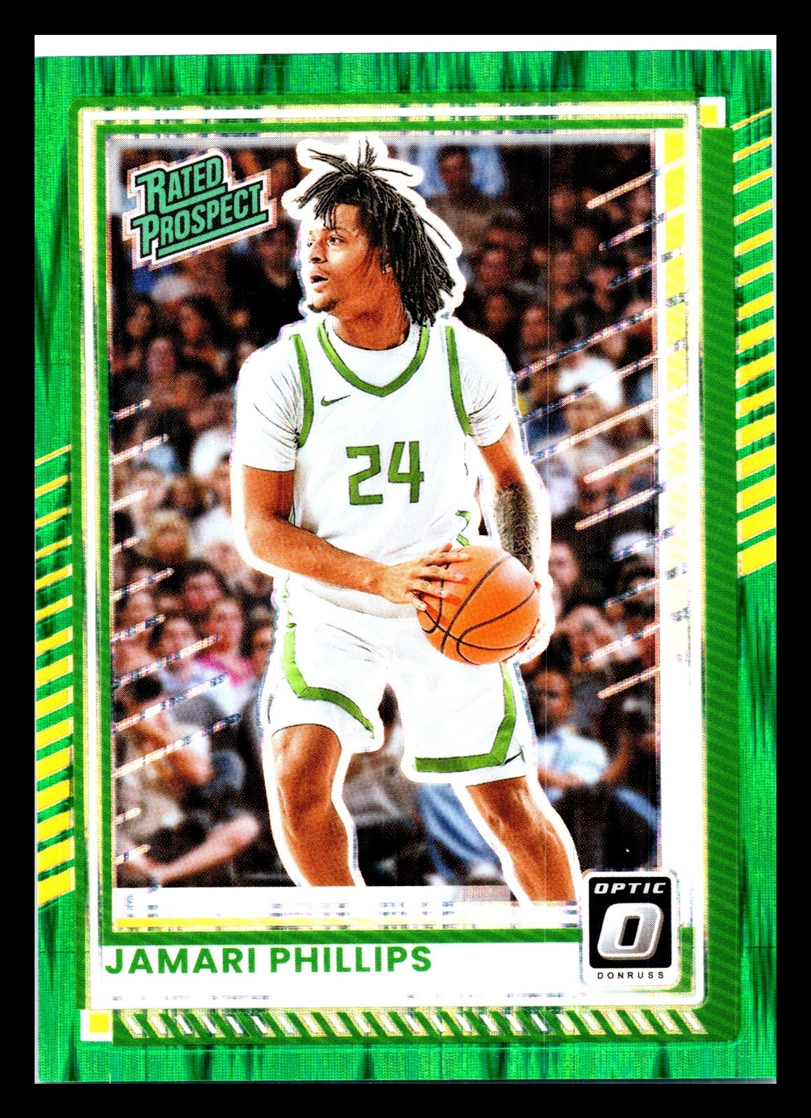 Panini Donruss Optic 2025-26 Jamari Phillips Rated Prospect #54 Green Shock /135