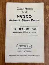 Vintage NESCO Automatic Electric Roaster Cookbook Recipes 118 129 135 136 MCM