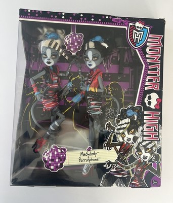 2013 Original Monster High Meowlody & Purrsephone 2er Pack Puppe Set Mattel Neu in OVP