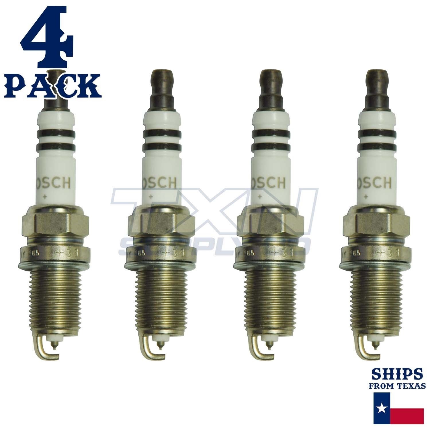 4 Pack BoschÃÂ FR7KPP33U Double Platinum Spark Plugs